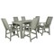 Highwood Usa Weatherly 7pc Rectangular Counter Height Outdoor Patio Furniture Dining Set 72 x 42 AD-ST7WL2CO4BA-EUC - alternate 1